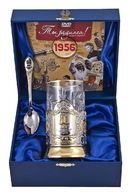 Набор для чая 60 лет в золоте